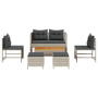 Conjunto de Sofás para Exterior Gris claro y gris oscuro by , Garden sets - Ref: Foro24-4104705, Price: 309,74 €, Discount: %