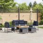 Conjunto de Sofás de Exterior Gris y azul marino von , Gartensets - Ref: Foro24-4104706, Preis: 308,73 €, Rabatt: %