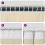 Cortinas opacas con cinta superior 2 pcs de terciopelo crema de , Cortinas y visillos - Ref: Foro24-4107186, Precio: 31,80 €,...