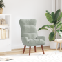 Sillón Relax de Terciopelo Gris Claro | Foro24.es | Tu tienda online para hogar, jardín y más Foro24.es