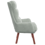 Sillón Relax de Terciopelo Gris Claro | Foro24.es | Tu tienda online para hogar, jardín y más Foro24.es