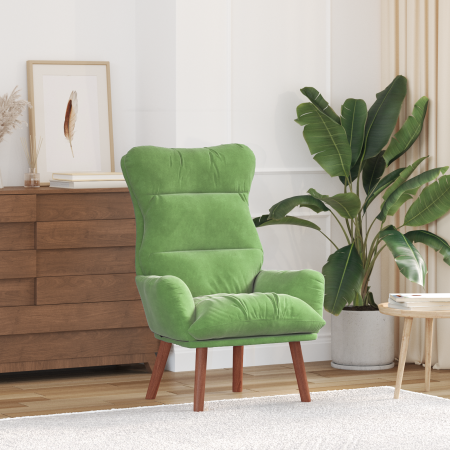 Sillón Relajante Verde Claro de Terciopelo | Foro24.es | Tu tienda online para hogar, jardín y más Foro24.es