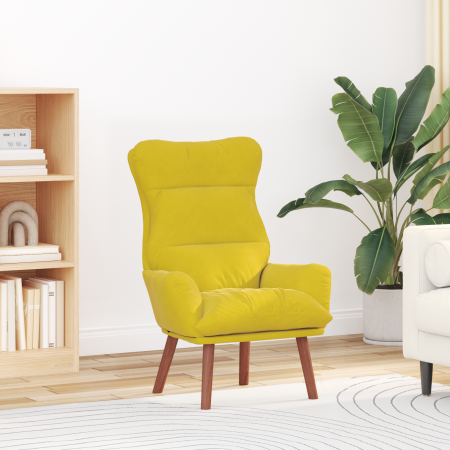 Sillón relajante de terciopelo amarillo | Foro24.es | Tu tienda online para hogar, jardín y más Foro24.es