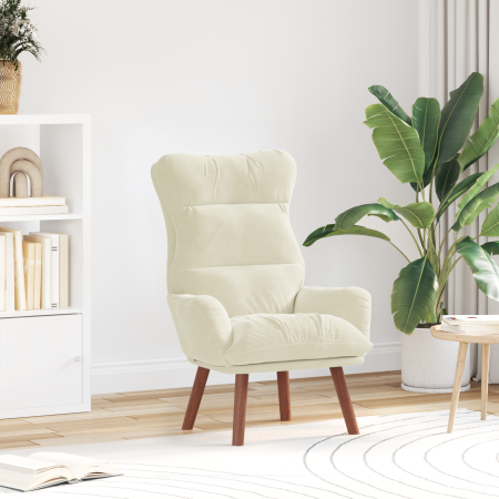 Sillón Relax Crema Terciopelo | Foro24.es | Tu tienda online para hogar, jardín y más Foro24.es