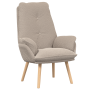 Sillón relajante de tela similar a lana rizada gris claro by , Armchairs - Ref: Foro24-42001844, Price: 126,42 €, Discount: %