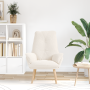 Sillón relajante Crema de tela tipo lana rizada | Foro24.es | Tu tienda online para hogar, jardín y más Foro24.es