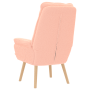 Sillón relajante de tela similar a lana rizada en rosa | Foro24.es | Tu tienda online para hogar, jardín y más Foro24.es