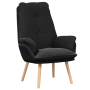 Sillón relajante de tela de lana curly negra | Foro24.es | Tu tienda online para hogar, jardín y más Foro24.es