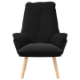 Sillón relajante de tela de lana curly negra | Foro24.es | Tu tienda online para hogar, jardín y más Foro24.es