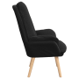 Sillón relajante de tela de lana curly negra | Foro24.es | Tu tienda online para hogar, jardín y más Foro24.es