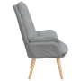 Sillón Relax de en Tela Gris Claro | Foro24.es | Tu tienda online para hogar, jardín y más Foro24.es