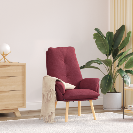 Sillón relajante de tela color vino | Foro24.es | Tu tienda online para hogar, jardín y más Foro24.es