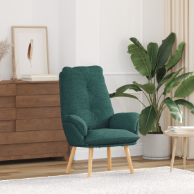Sillón Relajante Verde Oscuro Tela