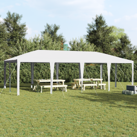 Carpa de fiesta blanca 8x4 m PE by , Tents and gazebos - Ref: Foro24-42003437, Price: 156,10 €, Discount: %