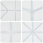 Carpa de fiesta blanca 8x4 m PE by , Tents and gazebos - Ref: Foro24-42003437, Price: 156,10 €, Discount: %