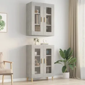 Concrete gray hanging wall cabinet 69.5x34x90 cm by vidaXL, Sideboards - Ref: Foro24-812280, Price: 67,66 €, Discount: %