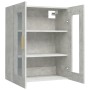 Concrete gray hanging wall cabinet 69.5x34x90 cm by vidaXL, Sideboards - Ref: Foro24-812280, Price: 69,87 €, Discount: %