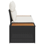 Sofá de Jardín de Dos Plazas con Almacenamiento y Cojines Negro Poliratán by , Outdoor sofas - Ref: Foro24-42006817, Price: 2...