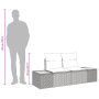 Sofá de Jardín de Dos Plazas con Almacenamiento y Cojines Negro Poliratán by , Outdoor sofas - Ref: Foro24-42006817, Price: 2...