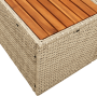 Sofá de jardín de 2 plazas con almacenamiento y cojines color beige de poliratán von , Outdoor-Sofas - Ref: Foro24-42006821, ...