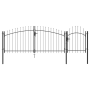 Puerta de Jardín con Punta de Lanza Negra 100x400 cm de Acero | Foro24.es | Tu tienda online para hogar, jardín y más Foro24.es