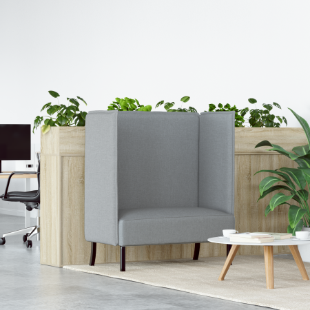 Sofá Alto Respaldo Gris Claro 109x56x121 cm Tela | Foro24.es | Tu tienda online para hogar, jardín y más Foro24.es
