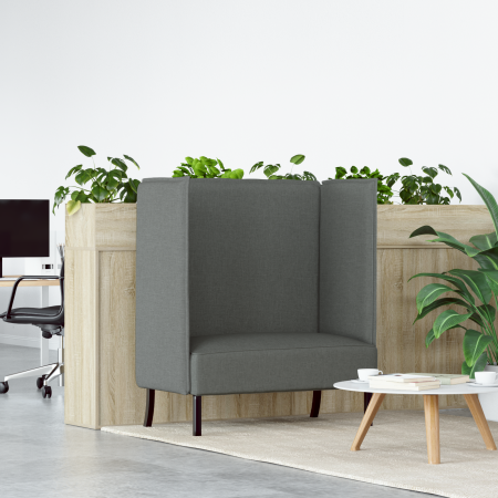 Sofá Alto Gris Oscuro 109x56x121 cm Tela | Foro24.es | Tu tienda online para hogar, jardín y más Foro24.es