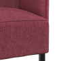 Sofá de Espalda Alta Rojo Vino 109x56x121 cm Tela | Foro24.es | Tu tienda online para hogar, jardín y más Foro24.es
