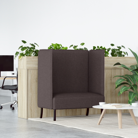 Sofá alto Marrón oscuro 109x56x121 cm Tela | Foro24.es | Tu tienda online para hogar, jardín y más Foro24.es