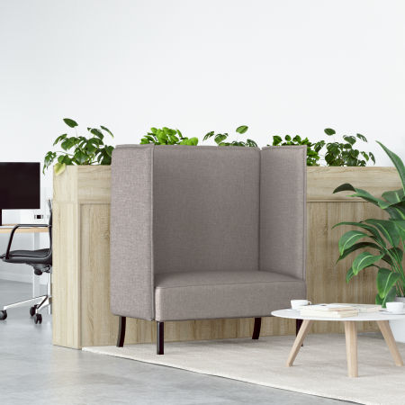Sofá Highback Taupe 109x56x121 cm Tela | Foro24.es | Tu tienda online para hogar, jardín y más Foro24.es