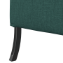 Sofá de Espaldar Alto Verde Oscuro 109x56x121 cm Tela