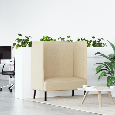 Sofá Alto Respaldo Crema 109x56x121 cm Tela | Foro24.es | Tu tienda online para hogar, jardín y más Foro24.es