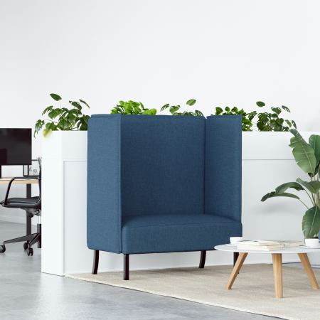 Sofá de Respaldo Alto Azul 109x56x121 cm Tela | Foro24.es | Tu tienda online para hogar, jardín y más Foro24.es