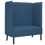Sofá de Respaldo Alto Azul 109x56x121 cm Tela | Foro24.es | Tu tienda online para hogar, jardín y más Foro24.es