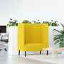 Sofá de respaldo alto Amarillo claro 109x56x121 cm Fabric | Foro24.es | Tu tienda online para hogar, jardín y más Foro24.es