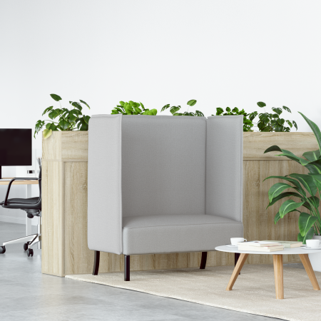 Sofá de Respaldo Alto Gris Claro 109x56x121 cm Tela | Foro24.es | Tu tienda online para hogar, jardín y más Foro24.es