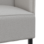 Sofá de Respaldo Alto Gris Claro 109x56x121 cm Tela | Foro24.es | Tu tienda online para hogar, jardín y más Foro24.es
