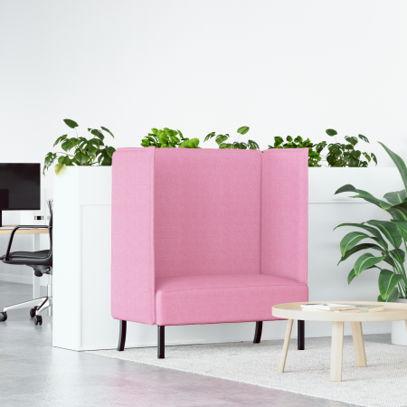 Sofá de Respaldo Alto Rosa 109x56x121 cm Tela | Foro24.es | Tu tienda online para hogar, jardín y más Foro24.es