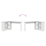 Escritorio Blanco Blanco Madera Elaborada Mediano by , Desks - Ref: Foro24-869290, Price: 95,60 €, Discount: %