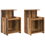 Armarios de cama 2 pcs Madera Envejecida 40x35x60 cm Madera elaborada | Foro24.es | Tu tienda online para hogar, jardín y más Foro24.es