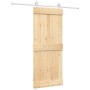 Puerta corredera con herrajes madera maciza de pino 85x210 cm by , Doors - Ref: Foro24-3203106, Price: 172,06 €, Discount: %