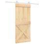 Puerta corredera con herrajes madera maciza de pino 90x210 cm von , Türen - Ref: Foro24-3203119, Preis: 211,97 €, Rabatt: %