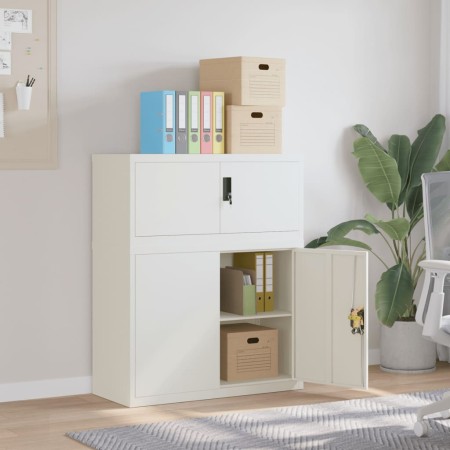 Armario archivador acero blanco 90x40x110 cm von , Schließfächer und Lagerschränke - Ref: Foro24-3188310, Preis: 324,30 €, Ra...