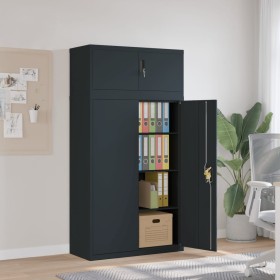 Taquilla de acero gris antracita 90x40x180 cm by , Lockers and storage cabinets - Ref: Foro24-3188331, Price: 378,62 €, Disco...