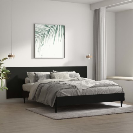 Schwarzes Wandbett-Kopfteil aus Sperrholz, 240 x 1,5 x 80 cm von vidaXL, Kopf- und Fußteile - Ref: Foro24-811053, Preis: 66,4...