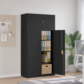 Armario archivador de acero negro 90x40x180 cm by , Lockers and storage cabinets - Ref: Foro24-3188325, Price: 414,61 €, Disc...