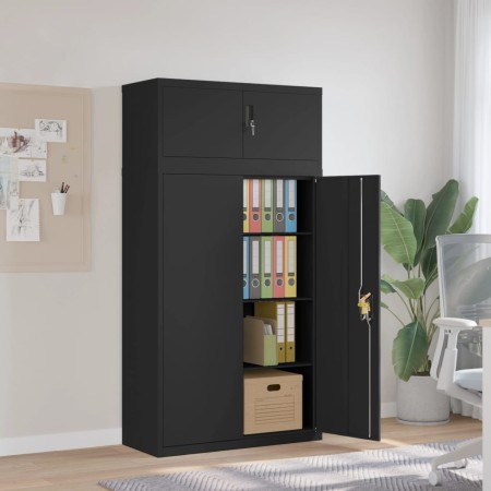 Armario archivador de acero negro 90x40x180 cm by , Lockers and storage cabinets - Ref: Foro24-3188325, Price: 414,61 €, Disc...