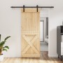 Puerta corredera con herrajes madera maciza de pino 80x210 cm by , Doors - Ref: Foro24-3202980, Price: 166,71 €, Discount: %