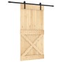 Puerta corredera con herrajes madera maciza de pino 100x210 cm | Foro24.es | Tu tienda online para hogar, jardín y más Foro24.es