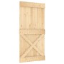 Puerta corredera con herrajes madera maciza de pino 100x210 cm | Foro24.es | Tu tienda online para hogar, jardín y más Foro24.es
